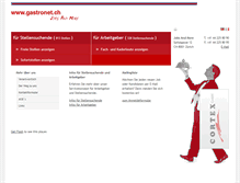 Tablet Screenshot of gastronet.ch